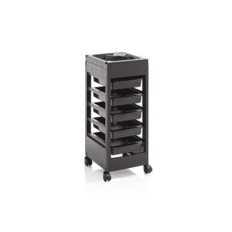 Xanitaliapro Milano Service Cart For Hairdresser Tools Black