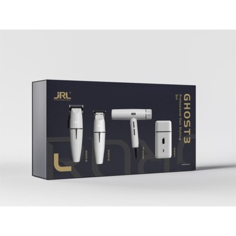 Jrl Professional Ghost Edition Combo Kit 3 Hair Clipper Trimmer Shaver And Hair Dryer