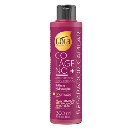 Gota Dourada Collagen Shampoo 300ml - Professional Hair Care