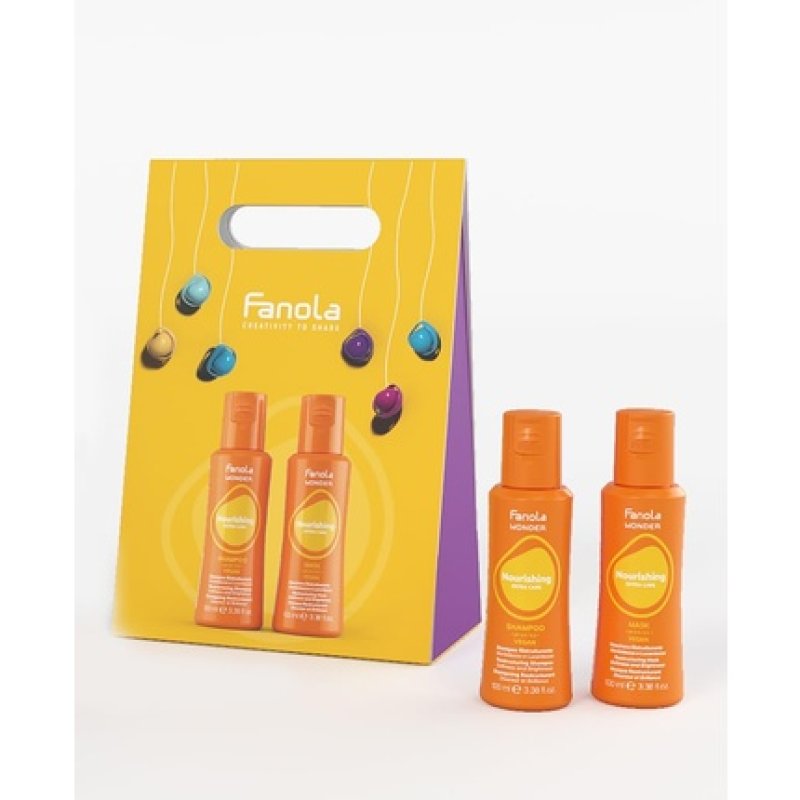 Fanola Wonder Nourishing Christmas Box Shampoo and Mask 100ml