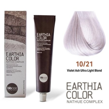 Bbcos Earthia Color Nathue Complex 1021 Violet Ash Ultra Light Blond 100ml