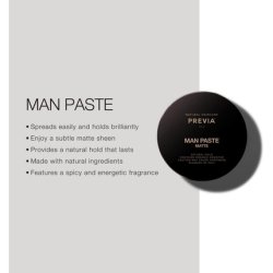 Previa Man Paste Matte Natural Hold with Organic Absinthe