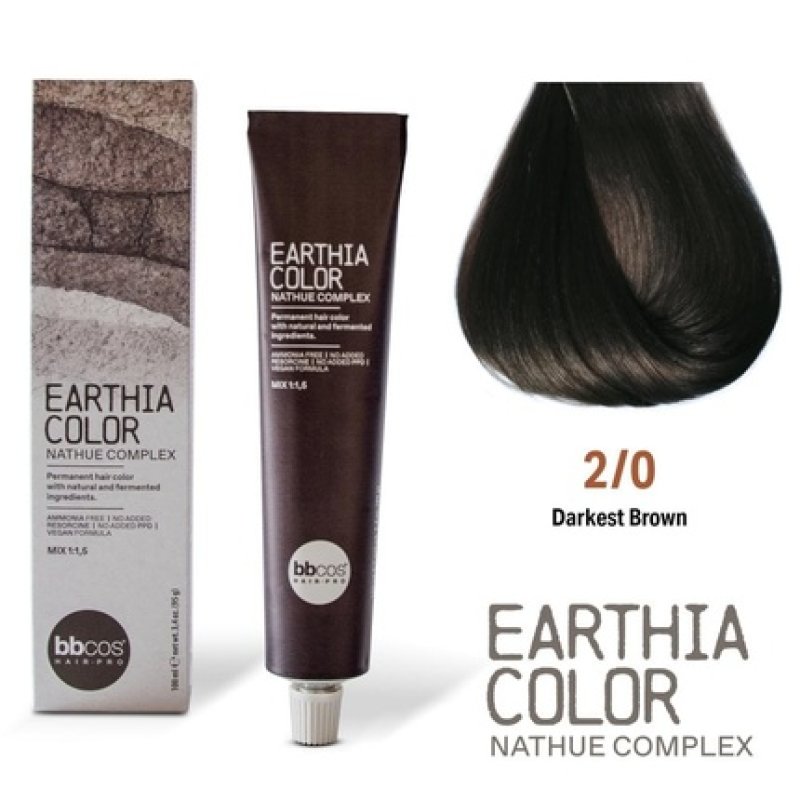 Bbcos Earthia Color Nathue Complex 20 Darkest Brown 100ml