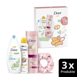 Dove Do It Your Way Gift Set with Shower Gel, Body Lotion, Deodorant, and Hairband 1 Piece