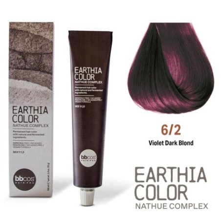 Bbcos Earthia Color Nathue Complex 62 Violet Dark Blond 100ml
