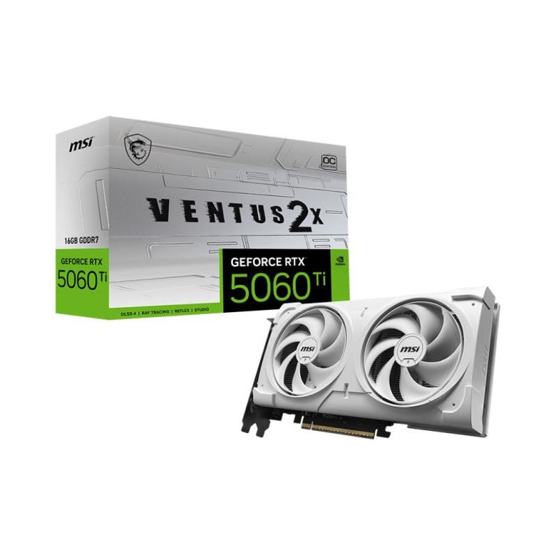 TARJETA GRAFICA MSI RTX5060 TI 16G VENTUS 2X OC WHITE