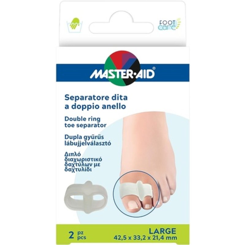 FOOTCARE Fingertrenner Doppelring groß