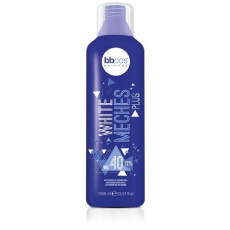 Bbcos White Meches Plus Developer 12 40 Volume 1000 Milliliters