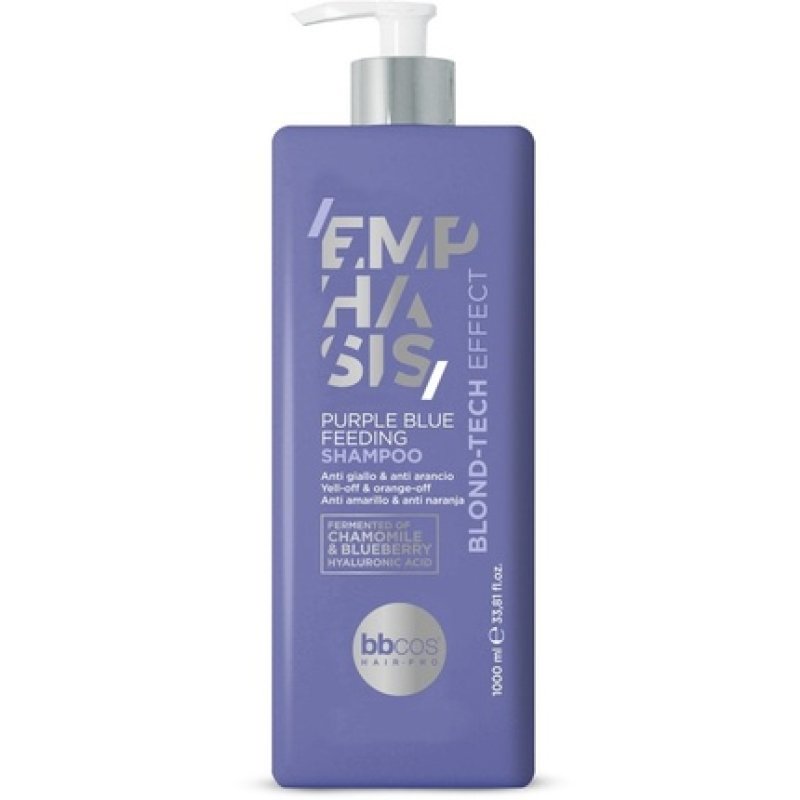 Bbcos Emphasis Blondtech Purple Blue Feeding Shampoo 1000ml