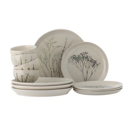 Bloomingville 82060574 tableware set 12 pc(s) Stoneware Natural