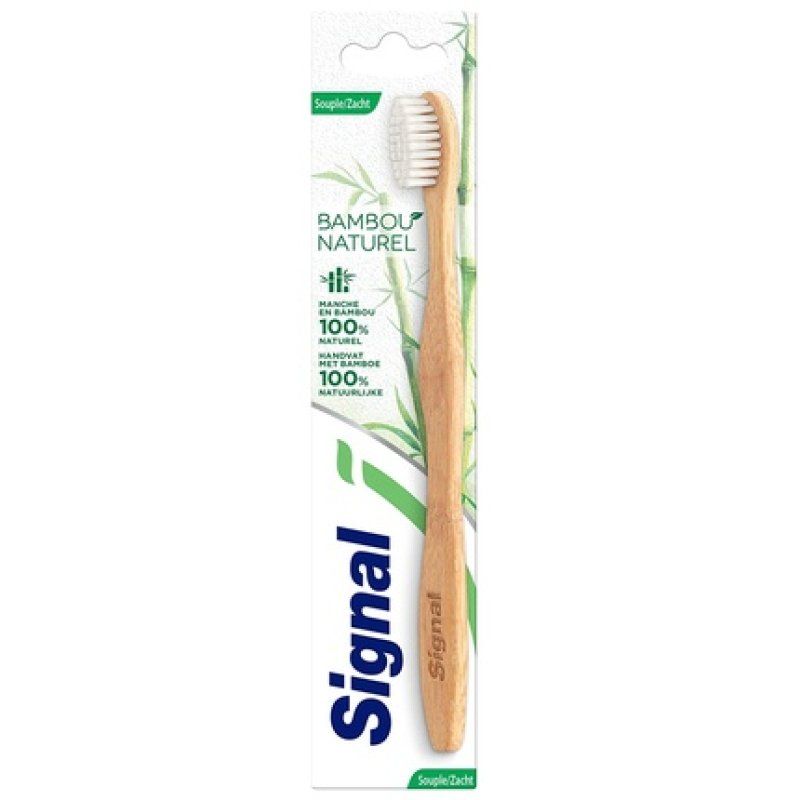 SIGNAL Soft Bamboo Toothbrush 100% Natural