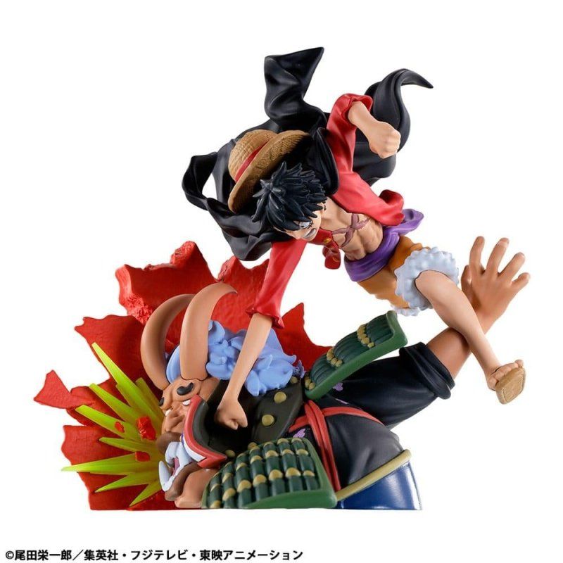 ONE PIECE - Logbox Re Birth Wano Kuni - Set 4 Statuettes Petitrama 9cm