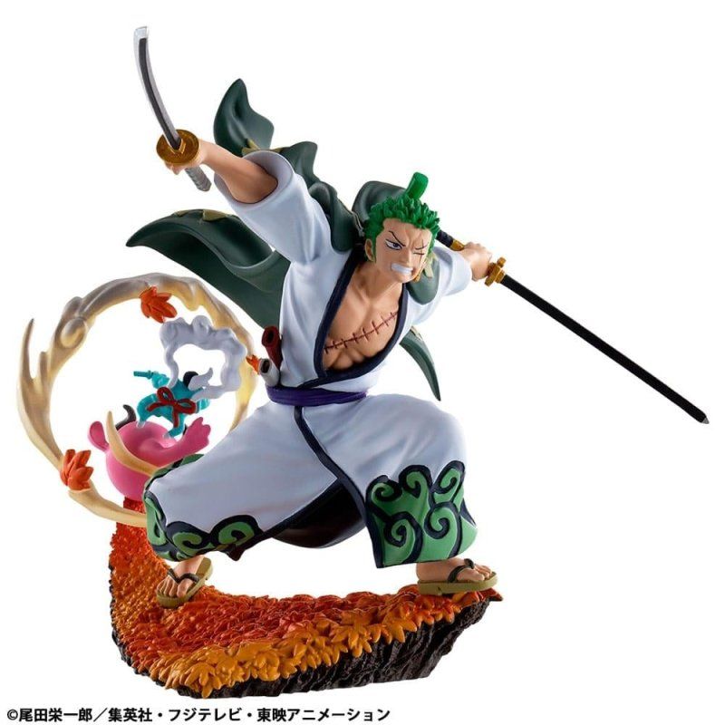 ONE PIECE - Logbox Re Birth Wano Kuni - Set 4 Statuettes Petitrama 9cm