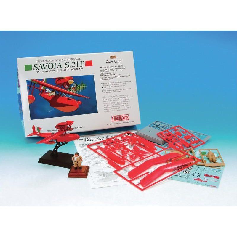 PORCO ROSSO - Savoia S.21 Prototype Porco - Model Kit à peindre 1/72