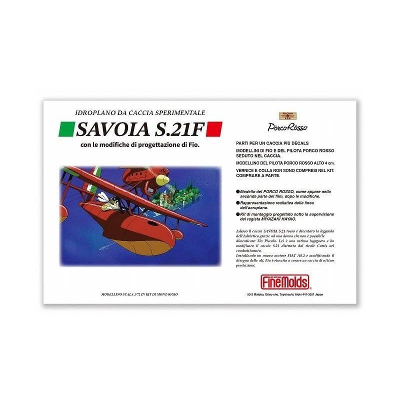 PORCO ROSSO - Savoia S.21 Prototype Porco - Model Kit à peindre 1/72