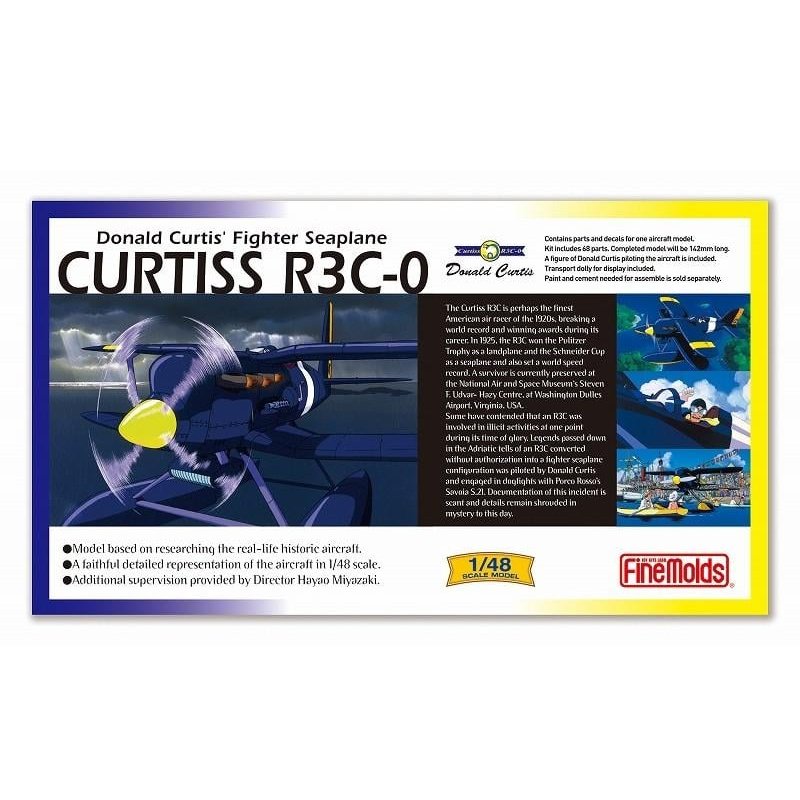 PORCO ROSSO - R3C-0 Hydravion Curtis - Model Kit à peindre 1/48