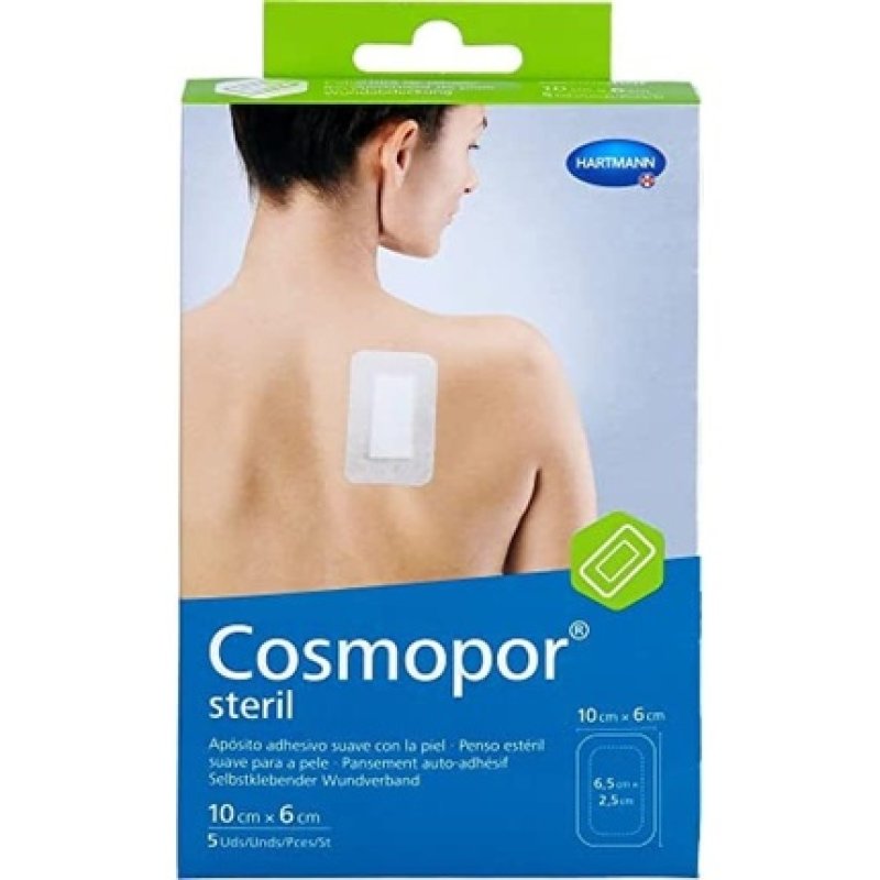 Paul Hartmann Cosmopor Steril Adhesive Dressing 6cm x 10cm - Pack of 5