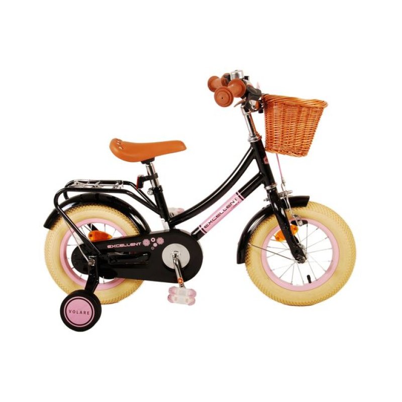 Volare - Children's bicycle 12 - Excellent w/ basket Black (51224)