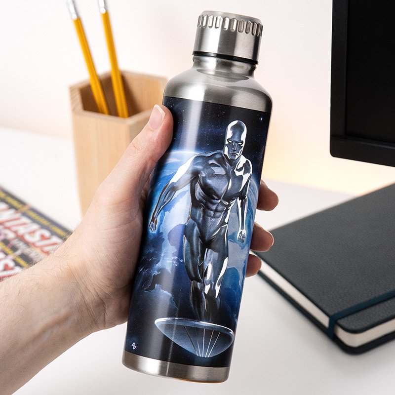 Silver Surfer Metal Water Bottle