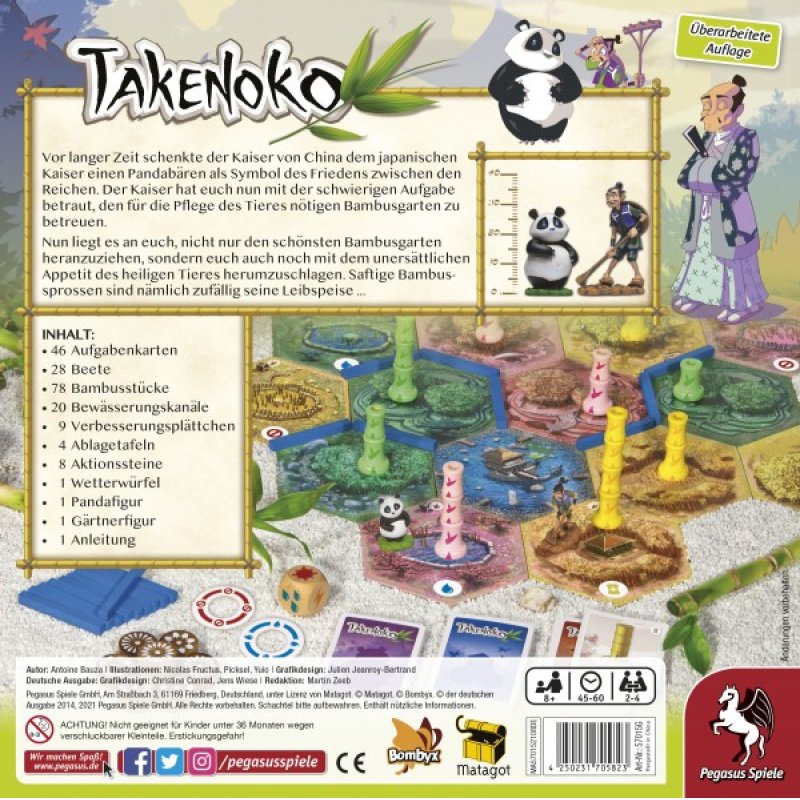 Pegasus Spiele Takenoko Board game Family