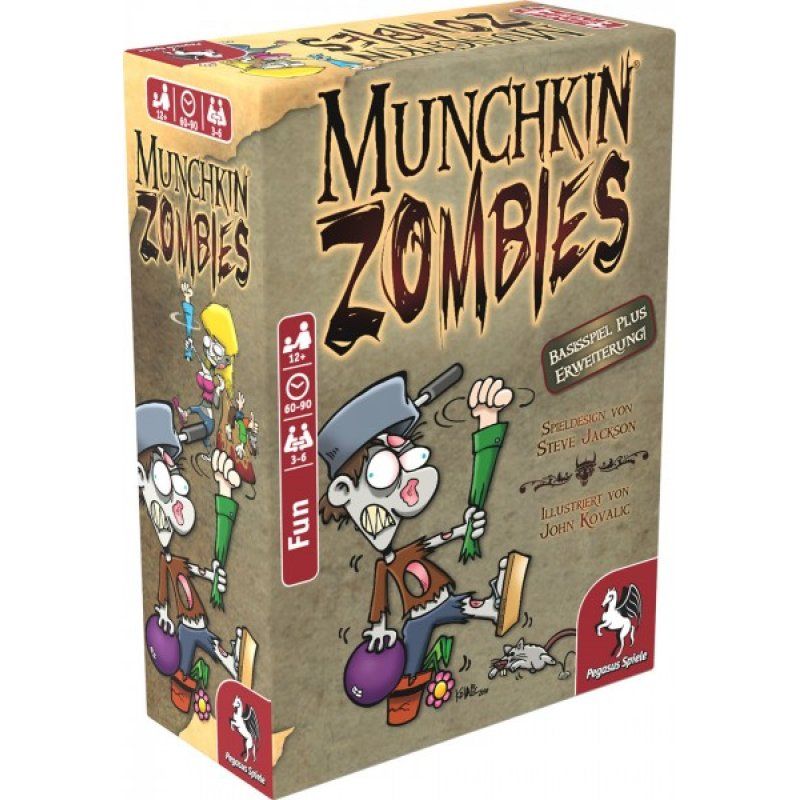 Pegasus Spiele Munchkin Zombies 1 2 Jeu de cartes Tactique