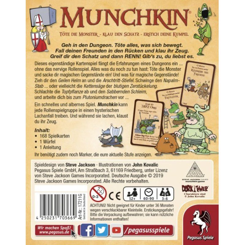 Pegasus Spiele Munchkin Card Game Tactical