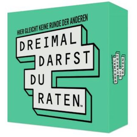 PEG Dreimal darfst du raten ?Hier gleicht keine Runde der A