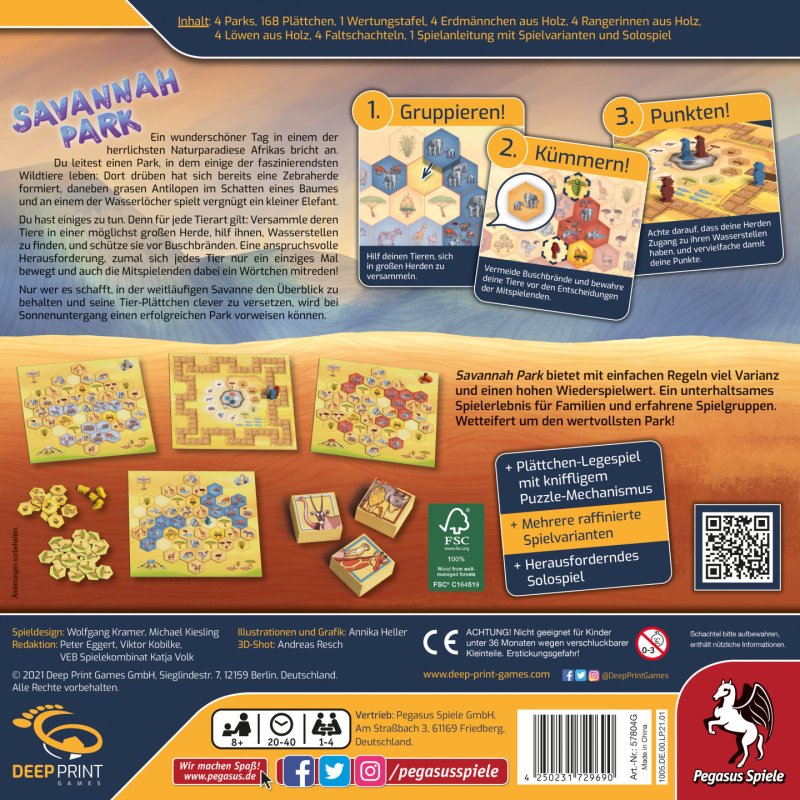 PEG Savannah Park (Deep Print Games)