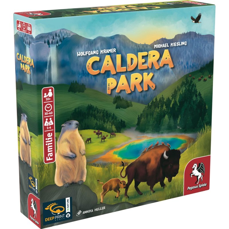 Pegasus Spiele Caldera Park Jeu de société Voyage/aventure
