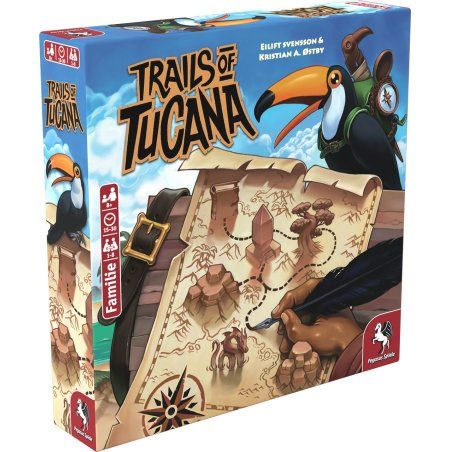 Pegasus Spiele 53150G board/card game Trails of Tucana 30 min Travel/adventure