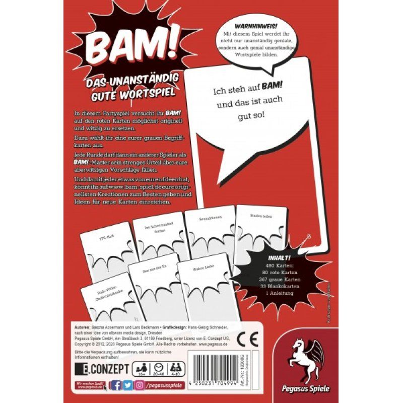 PEG BAM! - Das unanständig gute Wortspiel