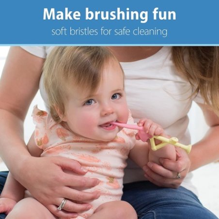 Dr. Brown's Flamingo Toddler Toothbrush Pink Flamingo