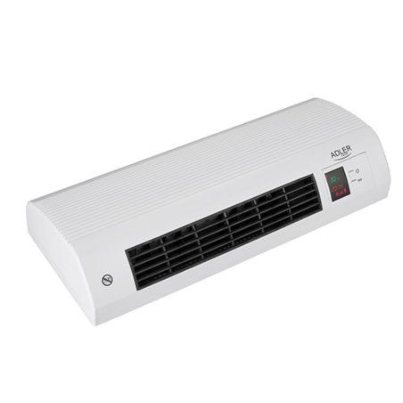 Adler AD 7714 appareil de chauffage Intérieure Noir, Blanc 2200 W Chauffage de ventilateur électrique