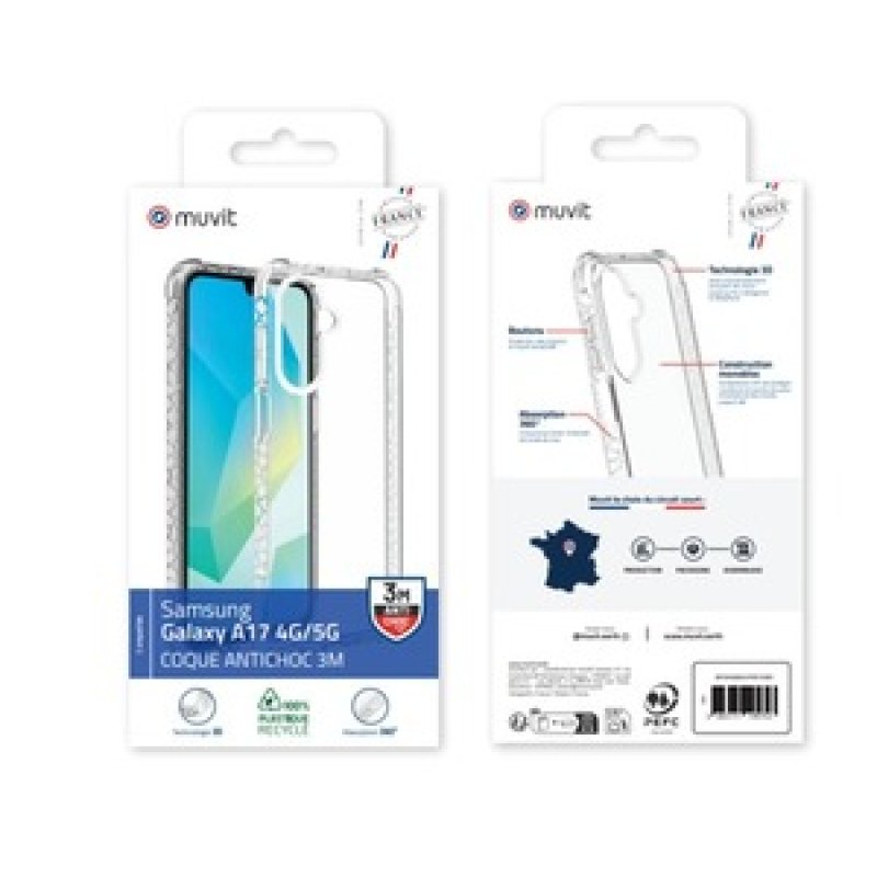 COQUE TRANSPARENTE RENFORCEE 3M SAMSUNG GALAXY A17 4G/5G