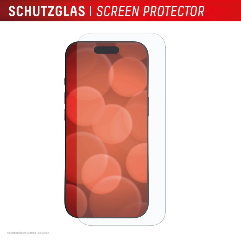 Displex Screen Protector (10H) for Apple iPhone 17/17 Pro, Eco Mounting Frame, scratch resistant