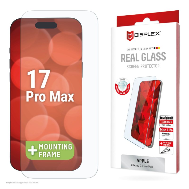DISPLEX Schutzglas für Apple iPhone 17 Pro Max