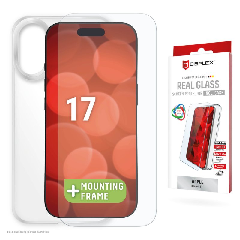 DISPLEX Glas Schutzhülle für Apple iPhone 17