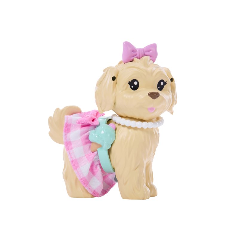 Barbie Twinning Looks Fashion Doll with Pet Dog, Matching Pink Clothes & Accessories, Blonde