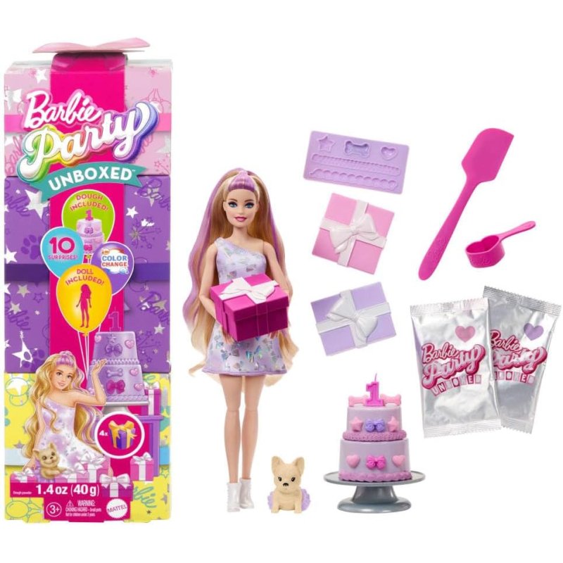 Barbie Party Unboxed Glam Party Series - Red Original Doll
