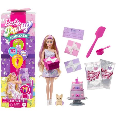 Barbie Party Unboxed Glam Party Series - Red Original Doll