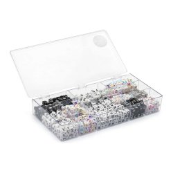 Pearl ´n Fun - Bead mix letters assorted colours & sizes in box (714205)