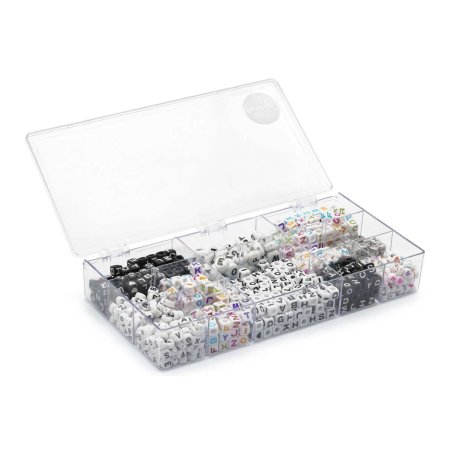 Pearl ´n Fun - Bead mix letters assorted colours & sizes in box (714205)