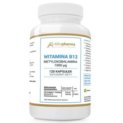 Altopharma Vitamin B12 Methylcobalamin 1000 Mcg Dietary Supplement 120 Capsules