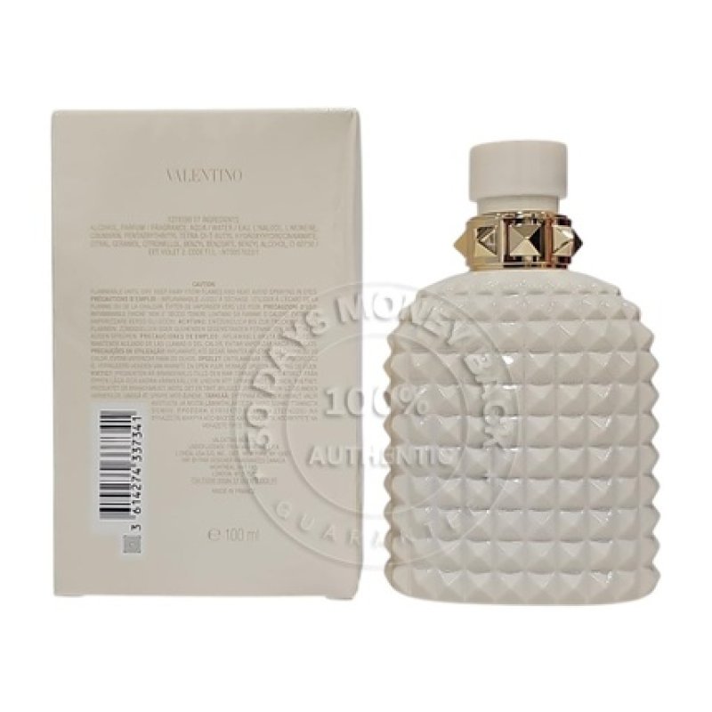 Valentino Uomo Born In Roma Ivory Eau De Toilette 3.4 Oz 100 Ml Spray for Men