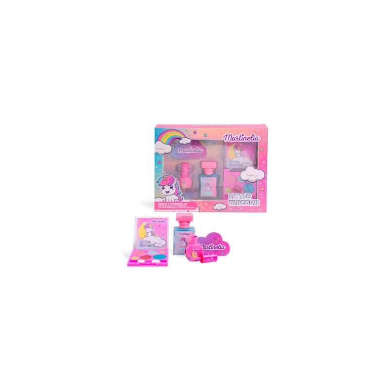 MARTINELIA LITTLE UNICORN MAKEUP & FRAGANCE EDT SPRAY 15 ML SETS