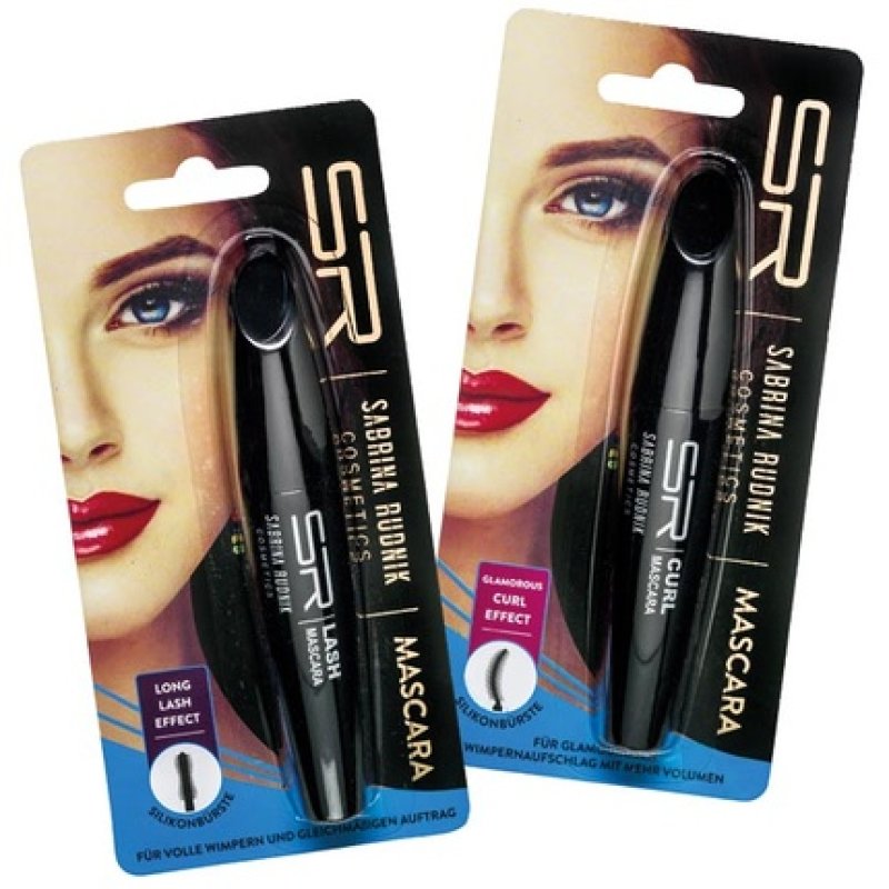 Sabrina Cosmetic Mascara 9ml With Silicone Brush For Long Lash & Curl Effect