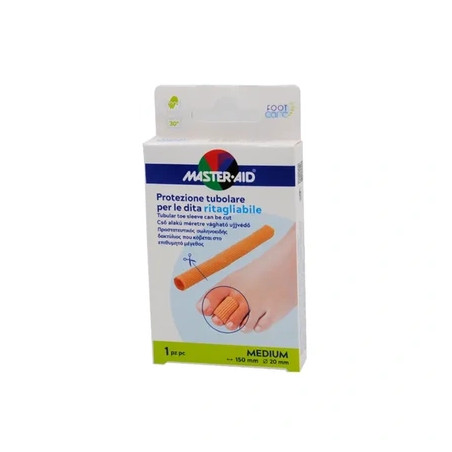 Pietrasanta Pharma Master Aid Tubular Protection For Fingers Cuttable Medium 150 Mm X 20 Mm