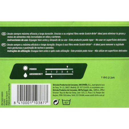 Scotch Brite Nail Saver Duplo Green Sponges - Pack of 2