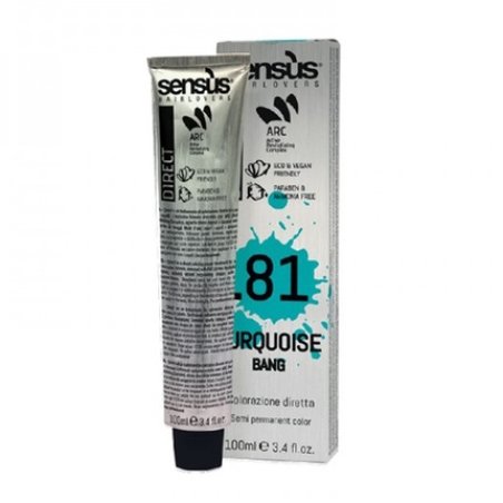 Sensus Direct Bang 81 Turquoise Hair Color