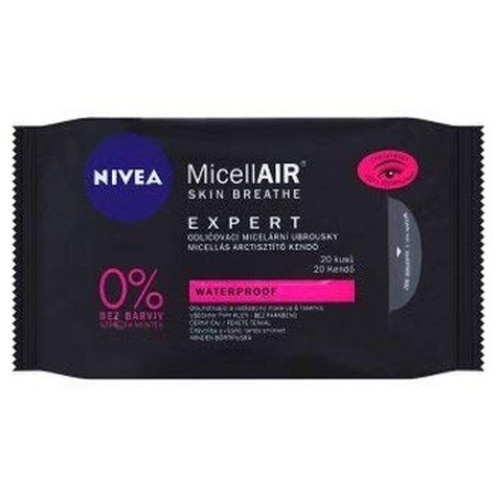 Nivea MicellAir Expert Waterproof Makeup Remover Wipes for Face and Eyes